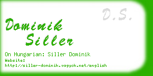 dominik siller business card